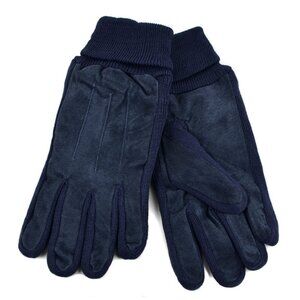 Gloves - Men's Genuine Leather Winter Gloves W/  Lining- Navy Blue-  L/XL- NWT